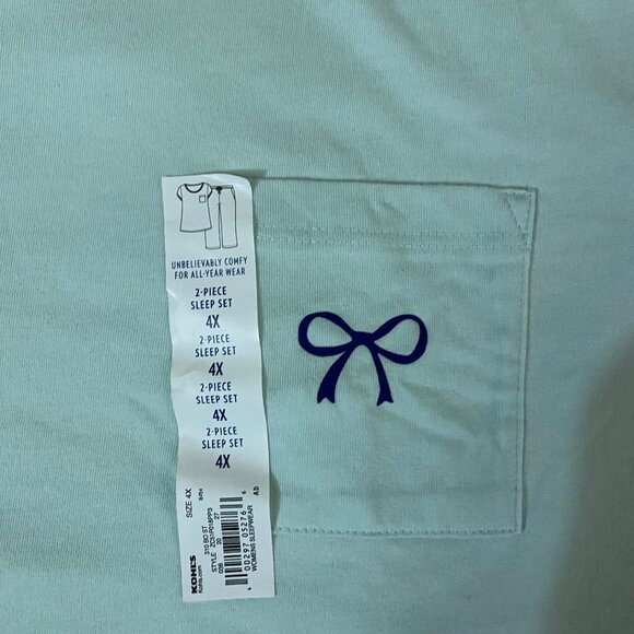 Croft & Barrow Top & Capri Pajama 4X - Picture 6 of 9